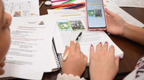 Los Andes | Los alumnos recibirán vía WhatsApp un desafío o problema para que lo resuelvan con apoyo de la familia. Los tutores son estudiantes avanzados de carreras docentes.