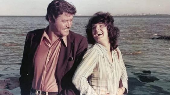 Guy Williams y su gran amor, la argentina Araceli Lisazo (Foto cedida a Infobae por Lisazo)