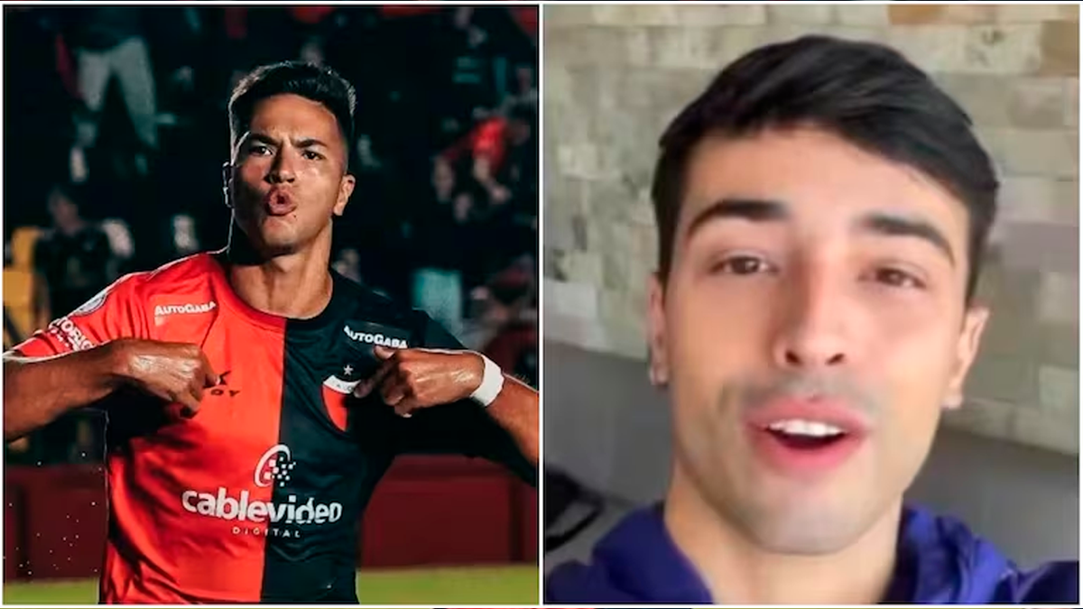 El jugador de Colón Ignacio Lagos presentó a su novio y dejó un connmovedor mensaje en el fútbol argentino