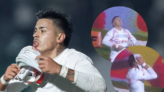 Diego Porcel convirtió el 3-2 sobre Sarmiento de Junín&nbsp; pero se olvidó que estaba amonestado. Al sacarse la casaca, chau a las duchas.&nbsp;