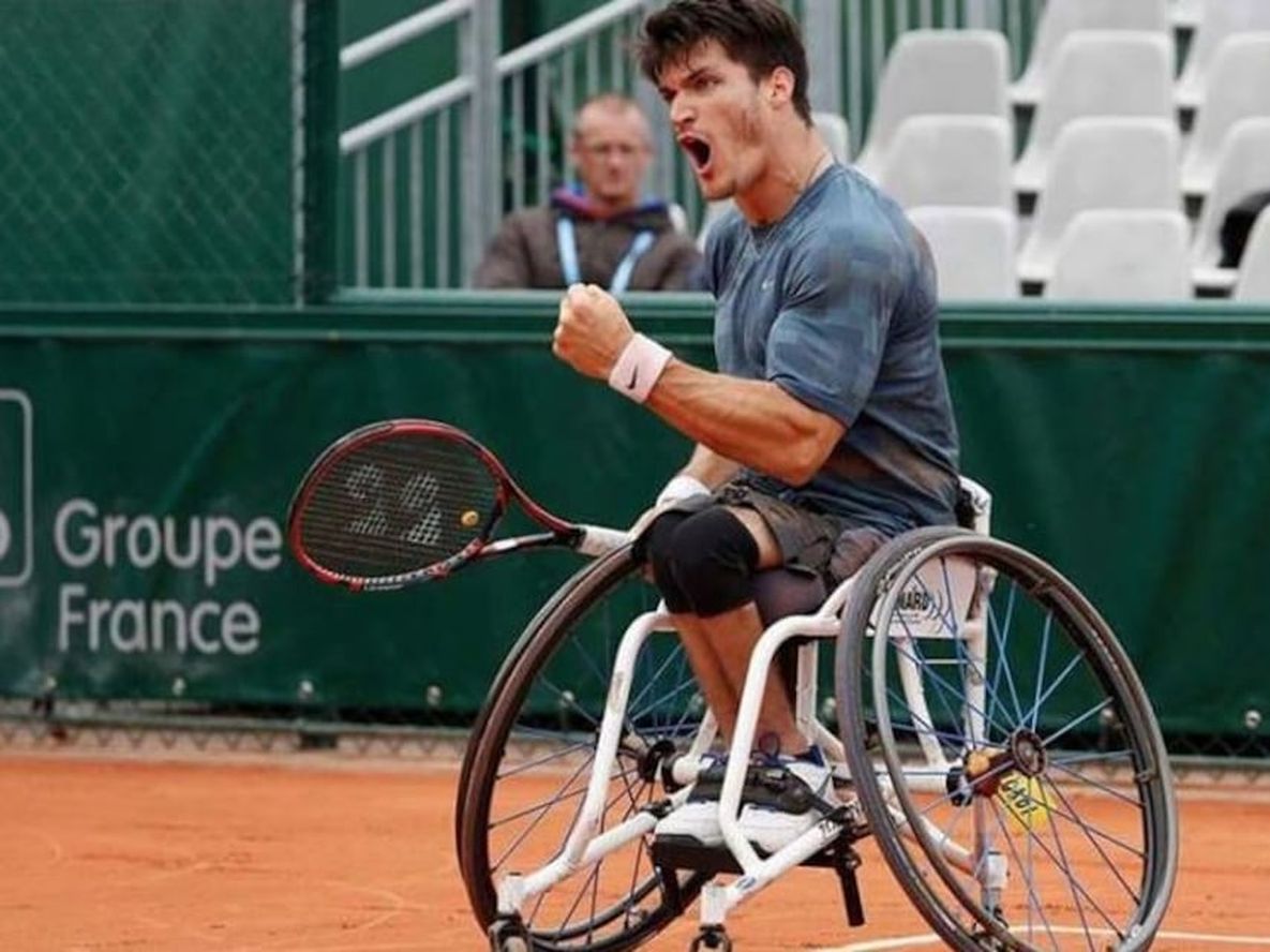 Gustavo Fernández, en otra final del tenis adaptado en Roland Garros