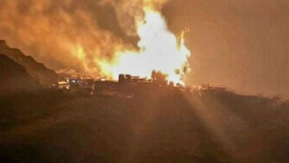 Explosión en la base petrolera Chachahuén Sur, Malargüe