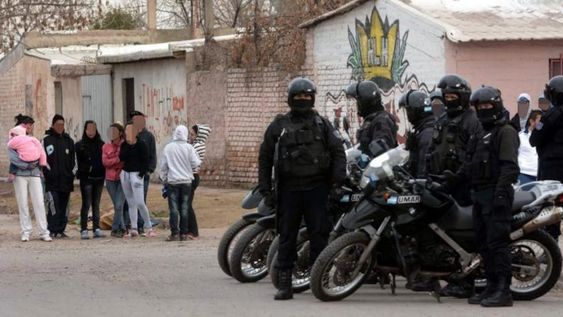 Un operativo realizado en el barrio Santa Teresita. Imagen de Archivo