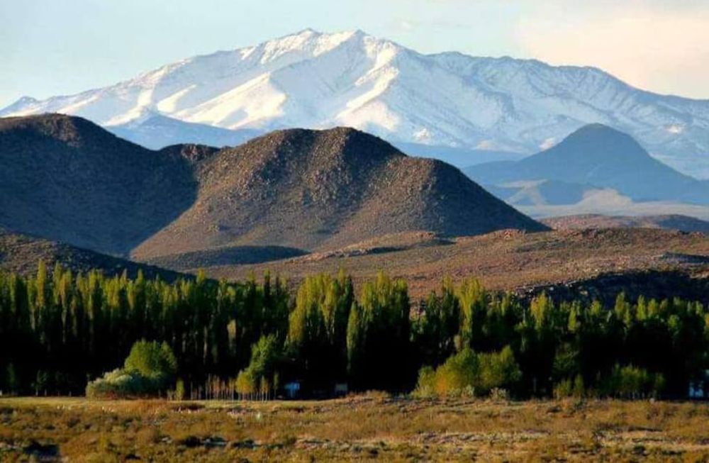 Una postal que muestra la belleza de este sitio de Malargüe.