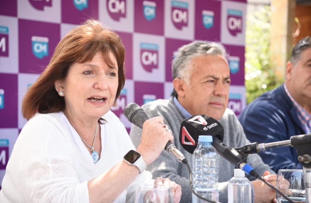Patricia Bullrich, presidenta del PRO, podría intervenir el Pro para que firme la alianza con la UCR y los otros partidos en Cambia Mendoza.