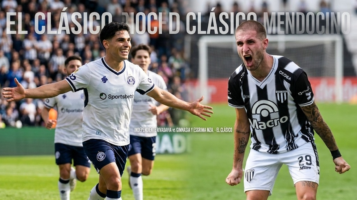 Independiente Rivadavia - Gimnasia y Esgrima: el clásico en el mejor momento del fútbol mendocino