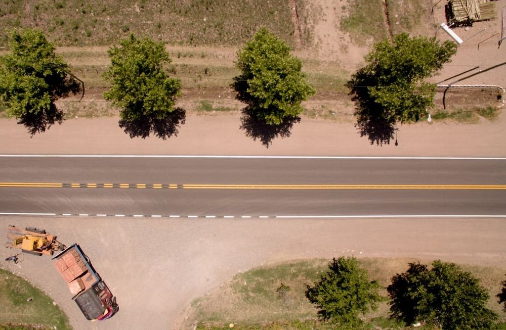 Nueva demarcación vial para calle de carga pesada