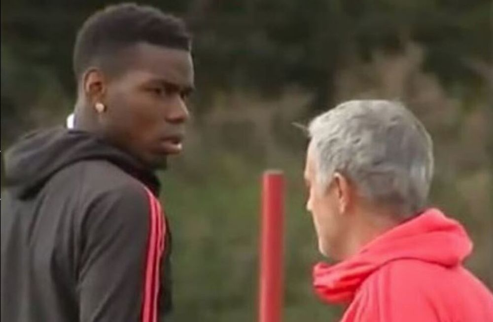 Mourinho le negó el saludo a Pogba y está todo mal entre el DT y el jugador