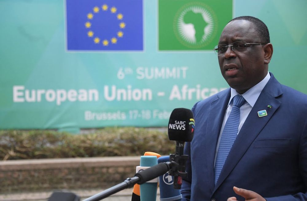 Macky Sall, presidente de Senegal y de la Unión Africana, reclama a Europa los efectos nefastos, y que tienden a empeorar, de las sanciones a Rusia.