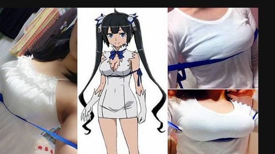 Toman el ejemplo de un animé y se atan el busto para que parezca más grande