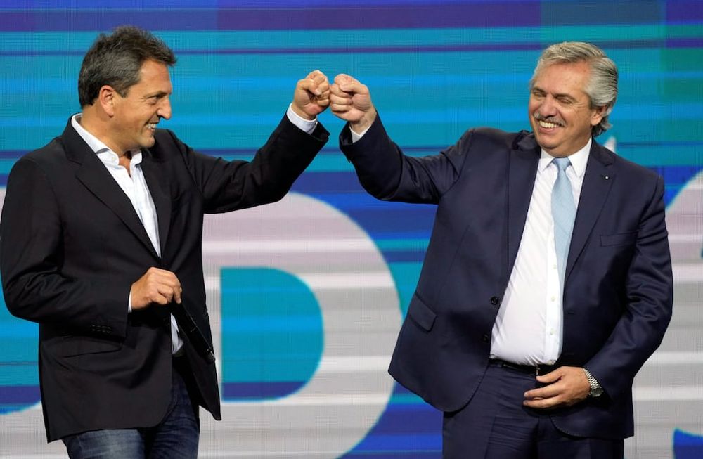 Sergio Massa y Alberto Fernández.