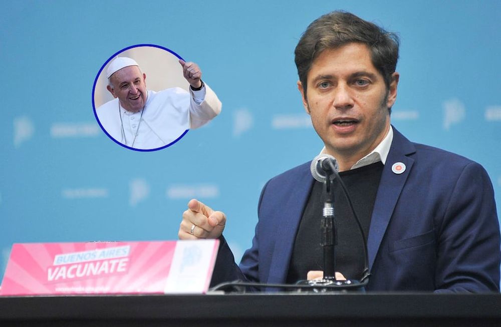 Axel Kicillof visitará al Papa Francisco en Roma.