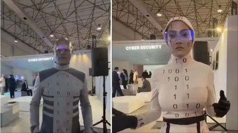 Críticas y humor en redes por los “robots” de la Kish Inox Tech Expo.