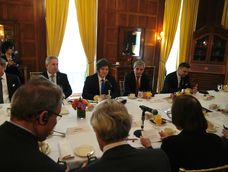 El Presidente Javier Milei mantuvo una reunión con empresarios en Nueva York