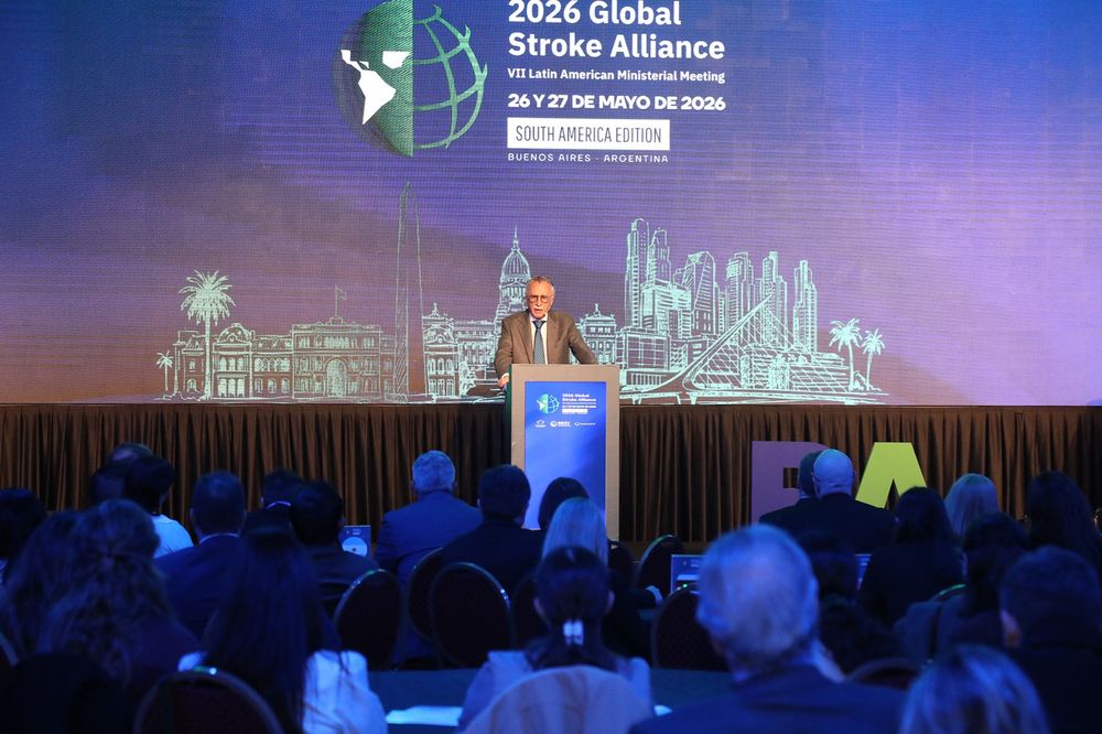 El Gobierno Nacional anunció un plan para abordar el ACV y reducir la discapcidad por esta causa. El Ministro de Salud, Mario Lugones en su presentación en la apertura de la Global Stroke Alliance.
