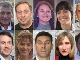 Diputados nacionales por Mendoza. Adolfo Bermejo, Martín Aveiro, Liliana Paponet, Pamela Verasay, Julio Cobos, Lisandro Nieri, Lourdes Arrieta, Facundo Correa Llano, Mercedes Llano y Álvaro Martínez.