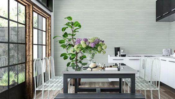 ¡Cambiá el estilo! Cocinas con papel pintado