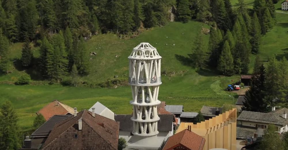 Así es Tor Alva: la revolucionaria torre modular impresa en 3D que desafía los Alpes suizos