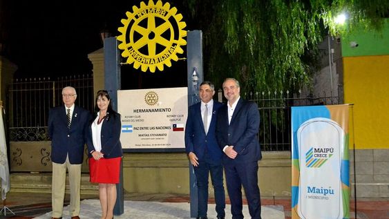 Stevanato participó del Encuentro de Hermanamiento Internacional del Rotary Club. Foto: Maipú Municipio.