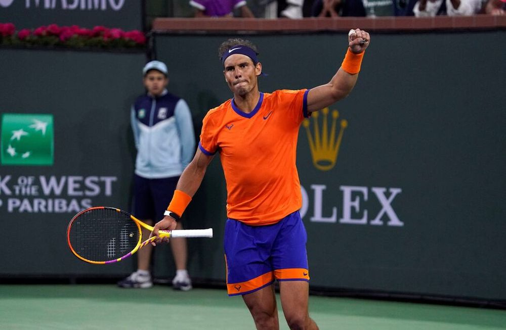 Rafael Nadal pasó a la final del Indian Wells californiano./AP