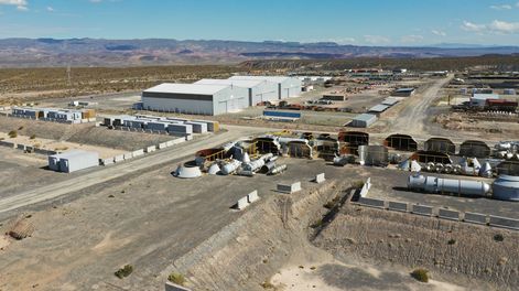 Instalaciones de Potasio Río Colorado, según una foto oficial de 2023. Foto: Gobierno de Mendoza.