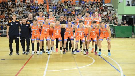 Los Andes | El plantel de Rivadavia Básquet, flamante campeón anual de la Superliga / Gentileza: Andrés Arequipa.