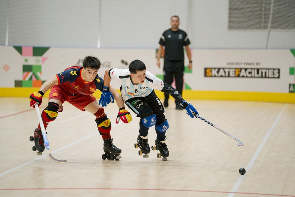 Argentina vs España en el Mundial sub 19 de Hockey sobre patines.