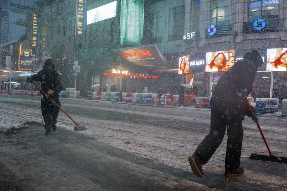 Tormenta de nieve en Nueva York