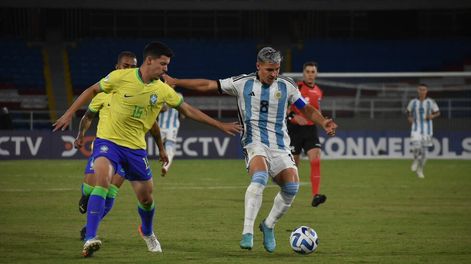 Brasil le ganó a la Selección Argentina y lo dejó al borde de la eliminación del Sudamericano Sub 20 / Prensa AFA.