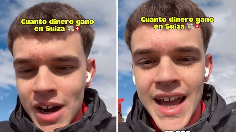 Joven español en Suiza reveló que gana como lavaplatos lo mismo que un piloto comercial y se volvió viral