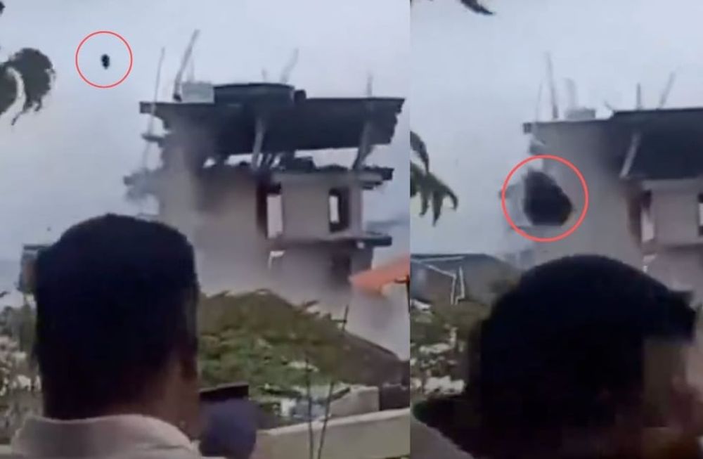 Quiso grabar una demolición, un cascote le golpeó la cabeza y murió.