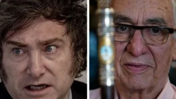 Javier Milei tuvo un fuerte cruce con el reconocido orfebre Juan Carlos Pallarols. Gentileza: Clarín.