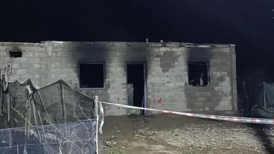 La vivienda siniestrada esta madrugada en San Juan. Gentileza Diario de Cuyo.&nbsp;