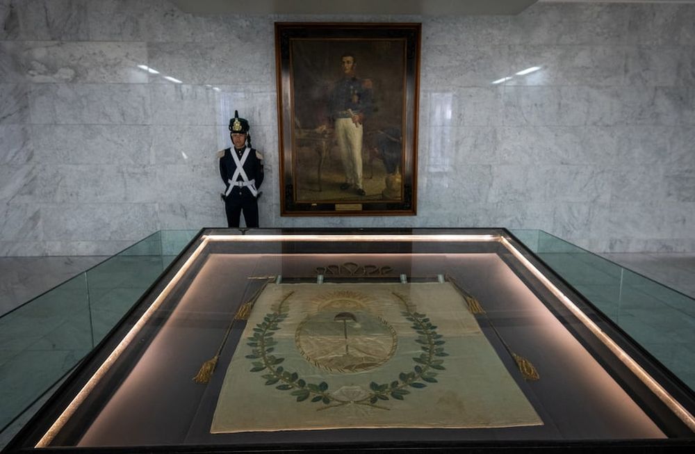 Aniversario del Paso a la inmortalidad del General Don José de San Martín en el Cambio de Guardia de la Bandera del Ejército de los Andes.Foto: Ignacio Blanco / Los Andes