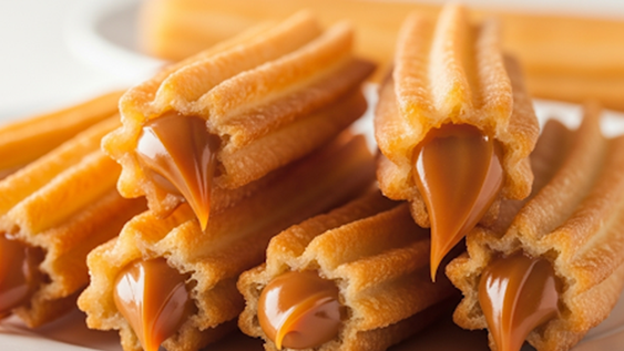 Esta es la receta definitiva de los más ricos churros rellenos.