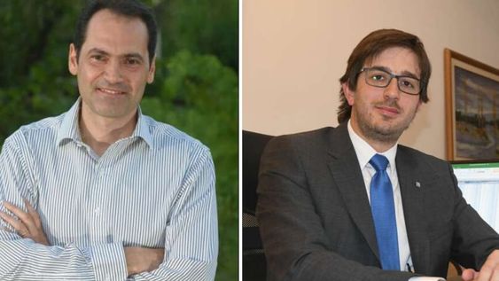 Mauricio Badaloni, titular de la Unión Industrial de Mendoza (UIM) y  Federico Pagano, presidente del Consejo Empresario Mendocino (CEM), dos de los representantes de los empresarios.