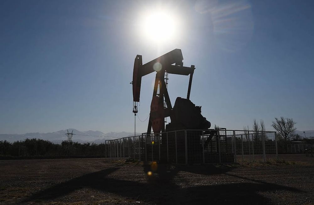 Bomba de varilla conocida como guanaco, unidad de bombeo para extraer petróleo.Foto: José Gutiérrez