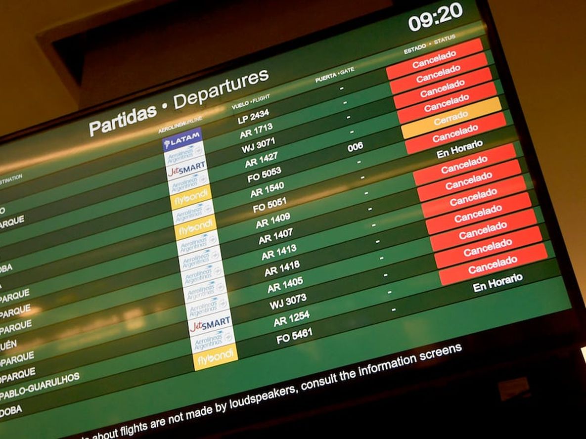 Cómo operaran los vuelos durante el paro de transporte del 30 de octubre. Archivo