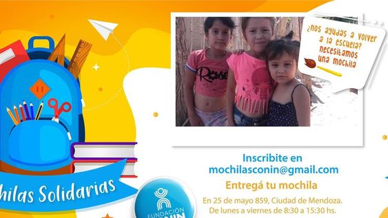 Colaborá con una mochila para que más chicos puedan regresar a clases