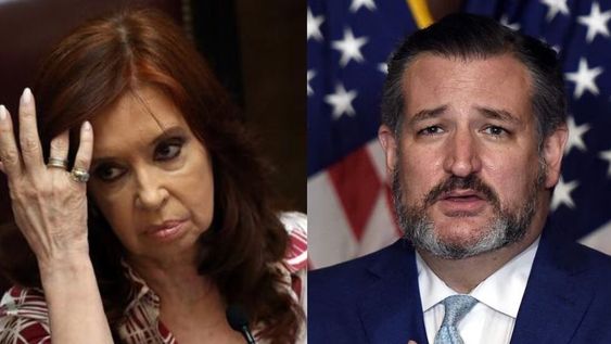La vicepresidenta Cristina Fernández de Kirchner salió al cruce del senador republicano Ted Cruz.