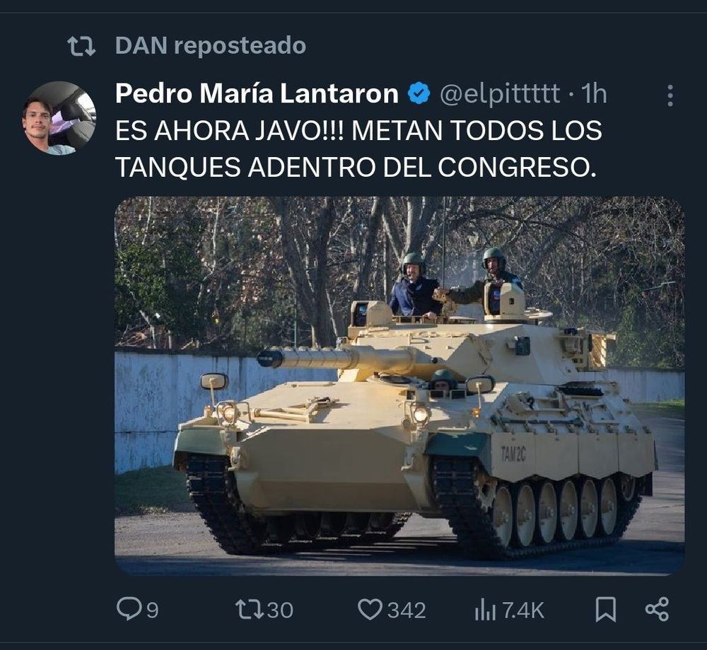 Las publicaciones de los tuiteros libertarios durante la sesión de la semana pasada.