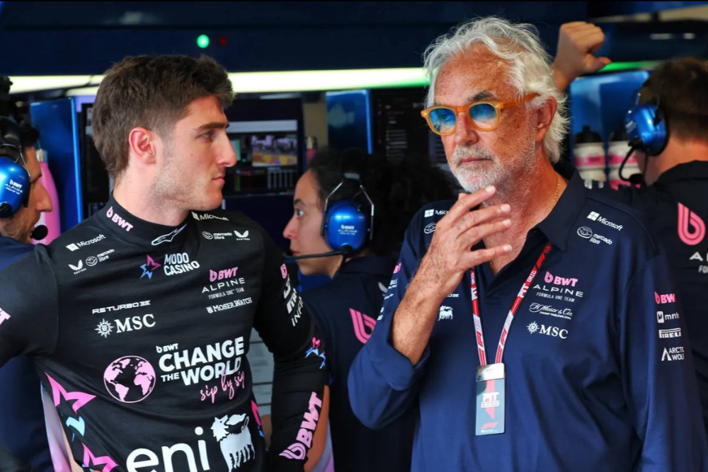 Flavio Briatore en Jack Doohan