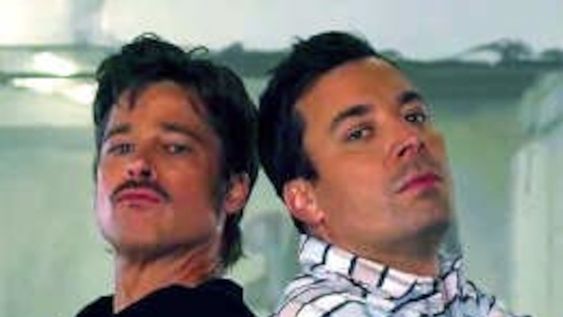 Brad Pitt y Jimmy Fallon hicieron un ‘duelo’ televisivo de rap