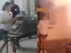 exploto el volcan que llevo a la feria de ciencias: decenas de heridos y una nena podria perder el ojo