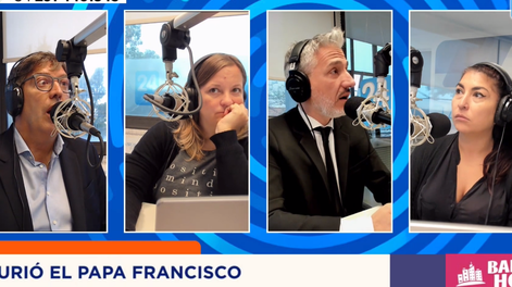 Se enteró en vivo sobre la muerte del Papa Francisco.