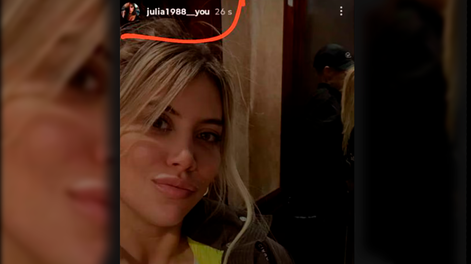 Wanda Nara compartió una foto por error y tuvo que eliminarla.