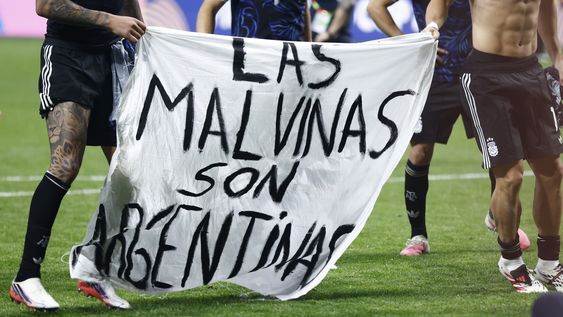 Las Malvinas son Argentinas: el festejo emocionante de los jugadores Albicelestes