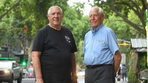 Raúl y Saro Fragapane, producctores y exportadores frutícolas de Mendoza. Foto: José Gutierrez / Los Andes