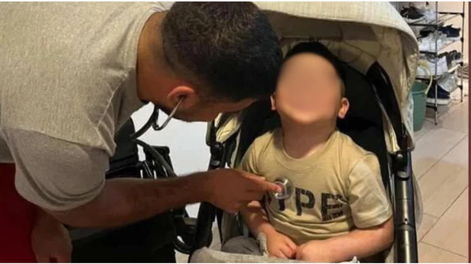 El papá de Thiago Correa visitó al nene que recibió el corazón de su hijo