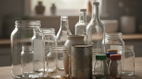 El reciclaje de frascos y tarros es una gran idea para regalos.